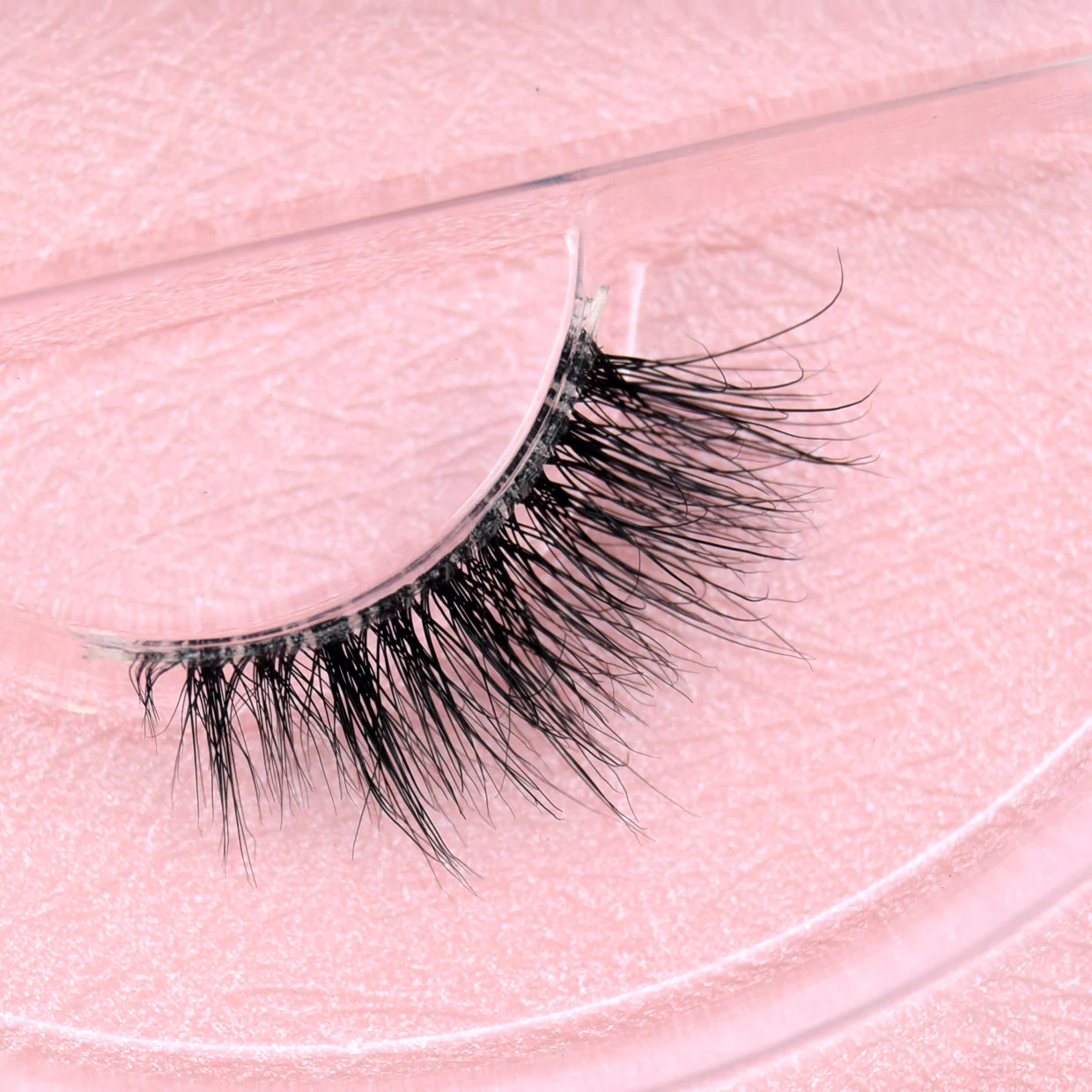 Visofree Invisible Band Half Lashes 3D Mink Lashes Natural Eyelashes Half Lashes Fox Eye Lashes Faux Cils Makeup Fake Eyelashes