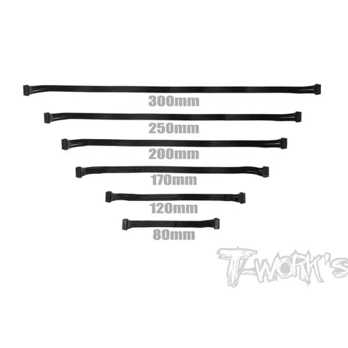 오리지널 T 작품 EA-038 BL 모터 플랫 센서 케이블, 전문 Rc 부품 (검정색)