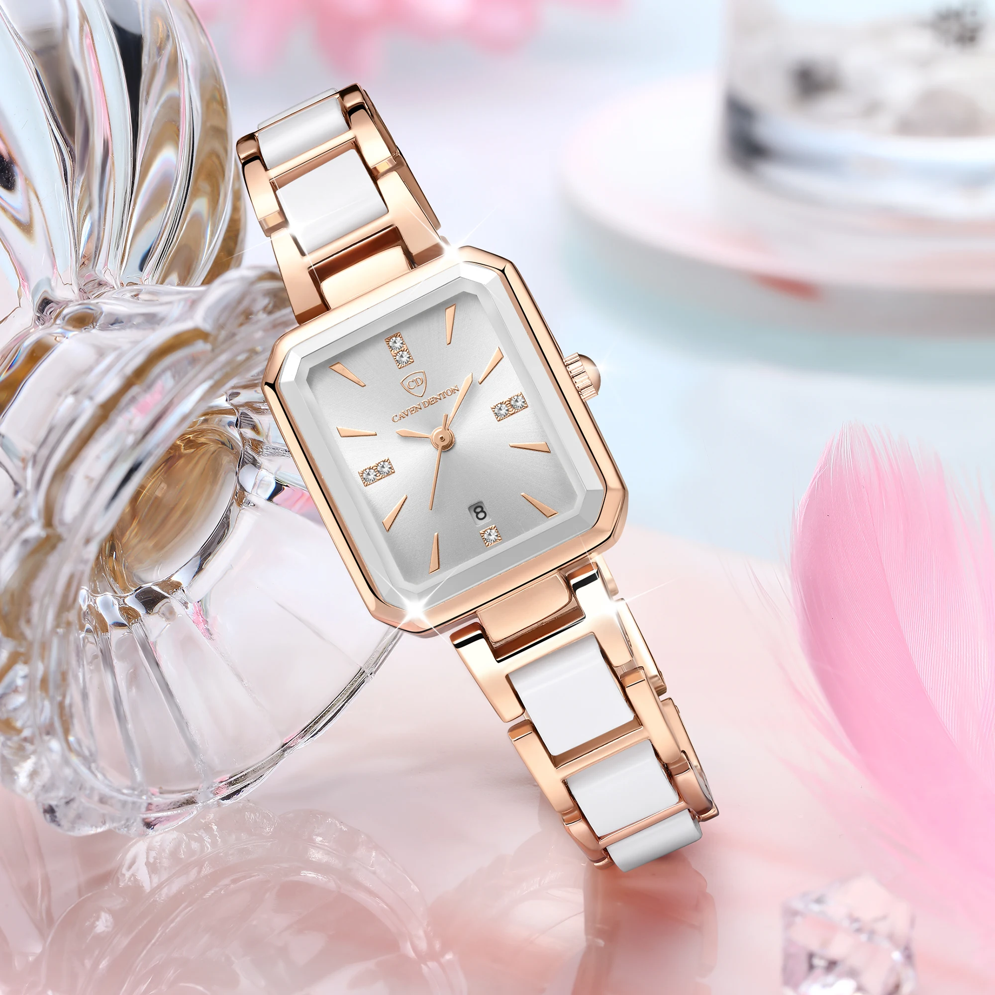 Elegant Women Luxury Quartz Watch Stainless Steel Waterproof Luminous Dial Fashion Business Student Wristwatch