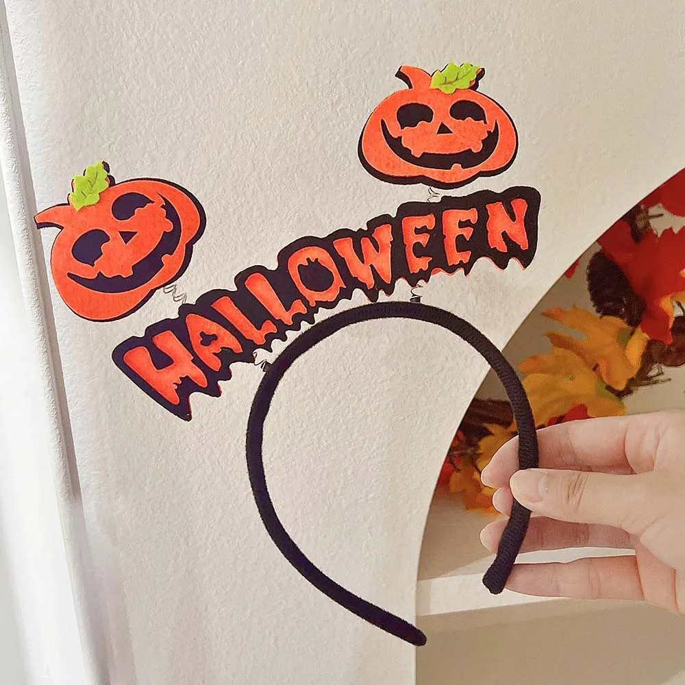 

Bats Halloween Headband DIY Hair Accessories Headwear Pumpkin Hairbands Hair Hoop Lightweight Spider Web Head Wrap Cosplay