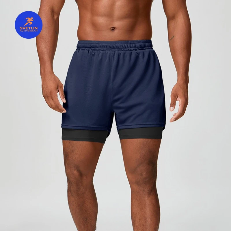 SVETLIN Crossborder Mens Three Quarter Sports Shorts Quick Dry Breathable Bottoms For Fitness Basketball European American Style