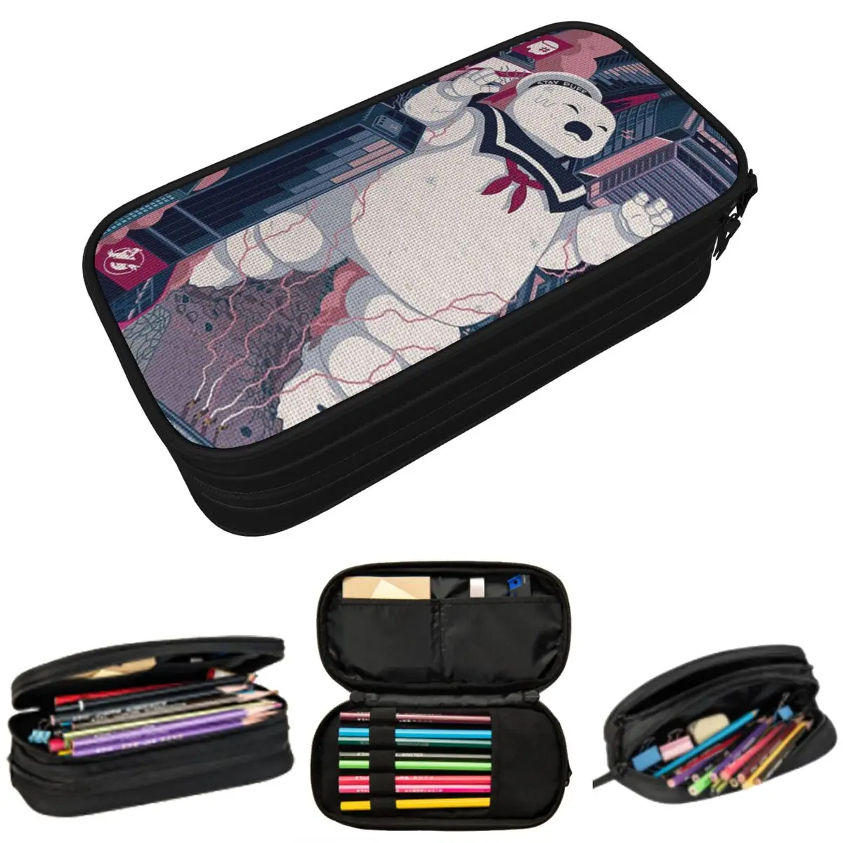 

Ghostbusters Monster Movie Ghost Busters Pencil Case for Studen Gifts Pen Box Pencil Bag Stationery Supplies Pen Holder Bag