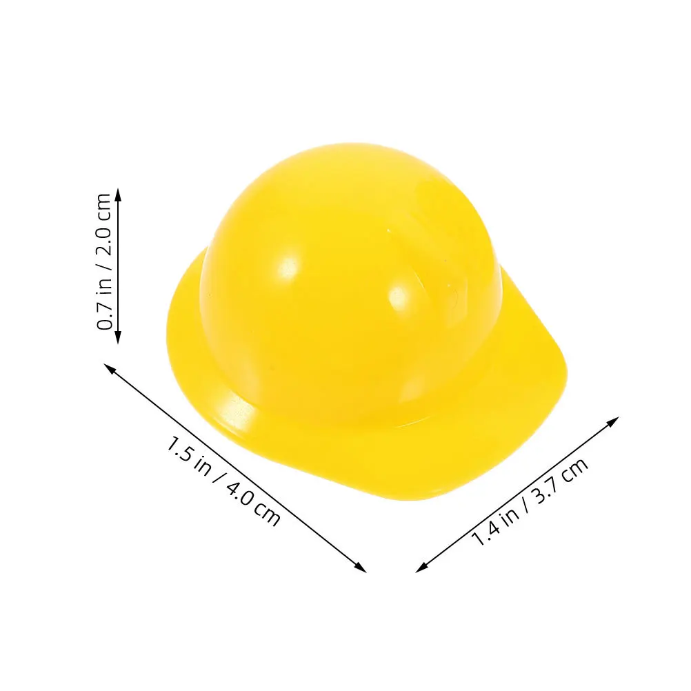 40 stuks mini-bouwhelmen lichtgewicht plastic hoed voor huisdier vogel kip decor aankleden partij gunst ambachtelijke aanbod