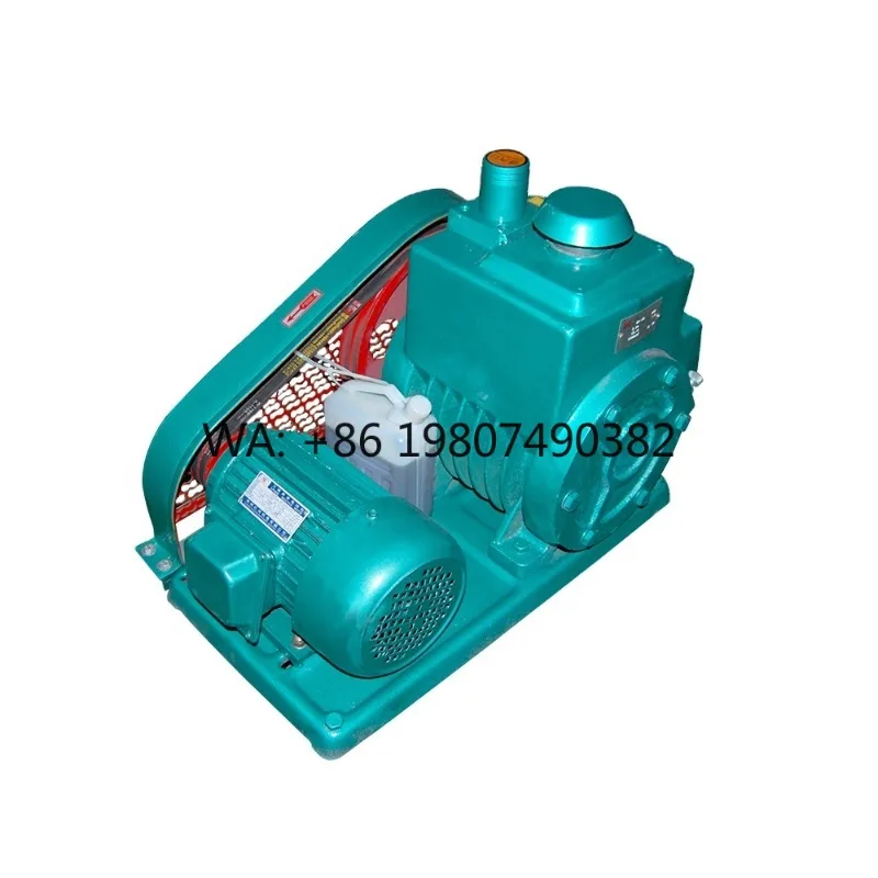 Double Stage Rotary Vane Vacuum Pump, High Suction Oil Sealed Industrial Pump for Laboratory Chemical Use