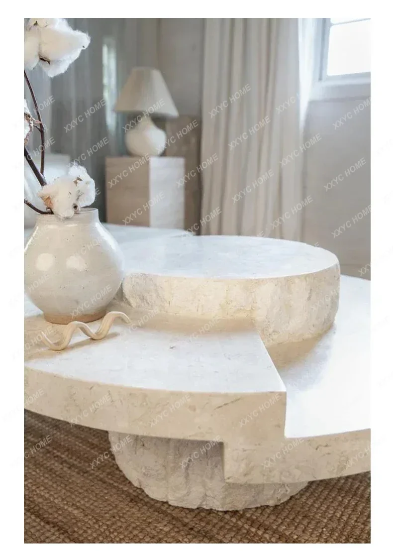 

YYH Style X18 Light Luxury Creative Coffee Table Model Cave Stone Tea Table Living Room Home Modern