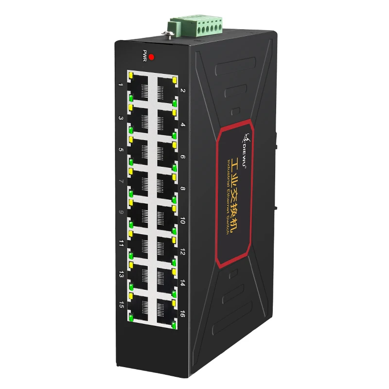 Whole Sale Diewu 16-Port 10/100M Industrial Switch Power Network Switch