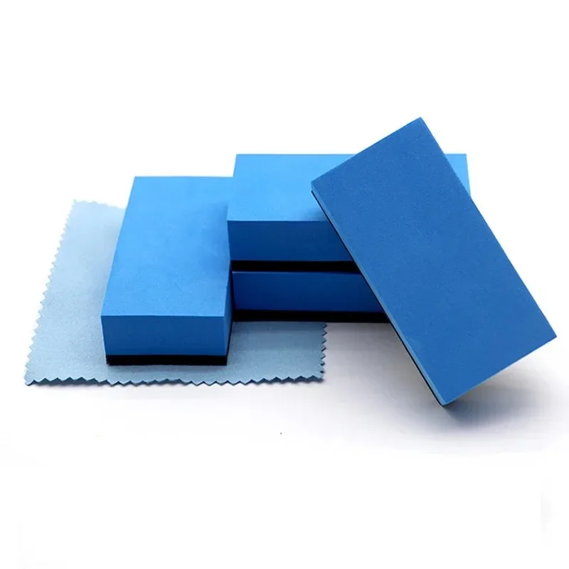 Ceramic Coating Applicator Kit – Blue Sponge & Microfiber Cloth for Car Wax, Nano Glass & Paint Protection image 2