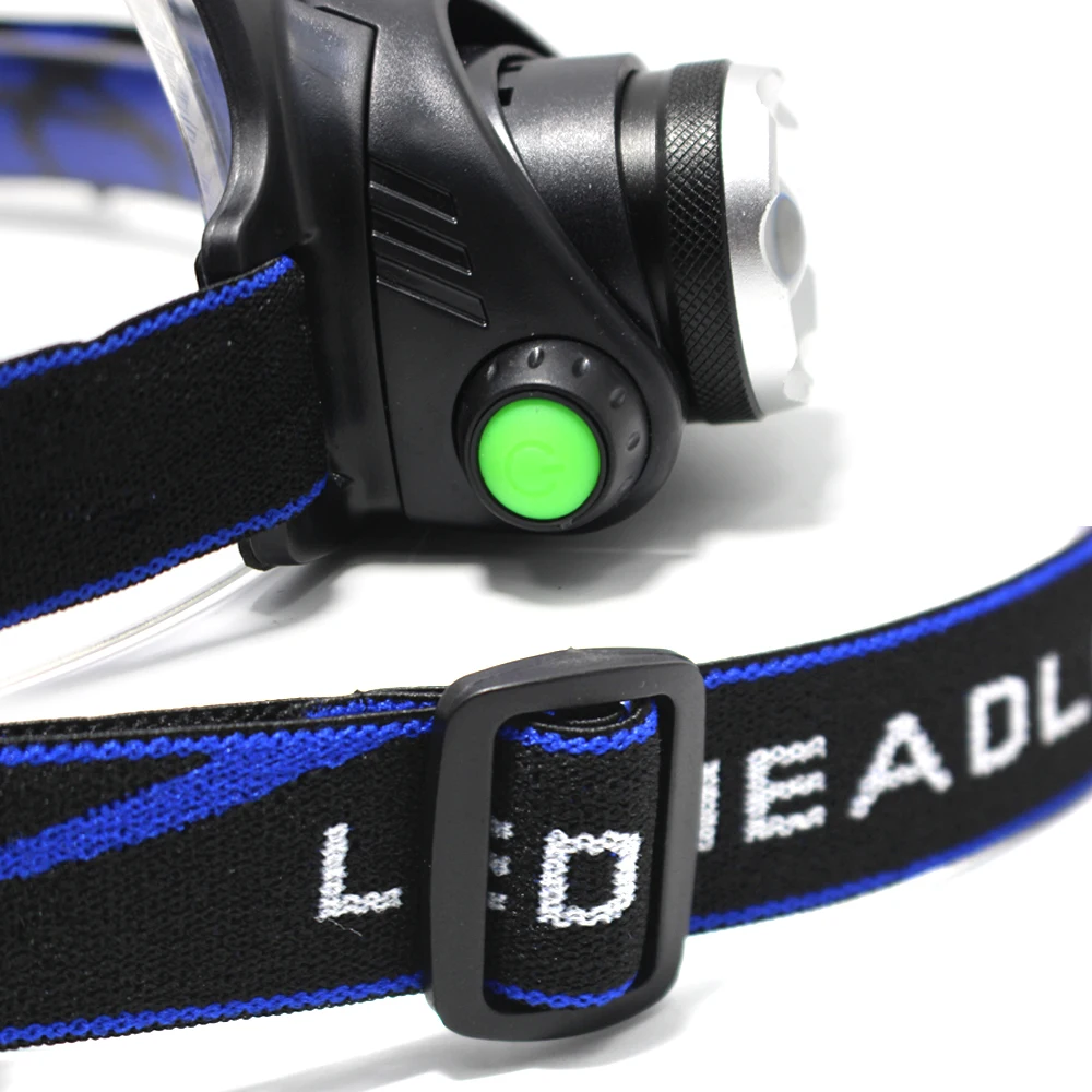 Red/Green/Blue/White 4 in 1 Headlamp XPG LED Adjustable Focus USB Charging Headlight Night ridin Fishing Camping Lamp