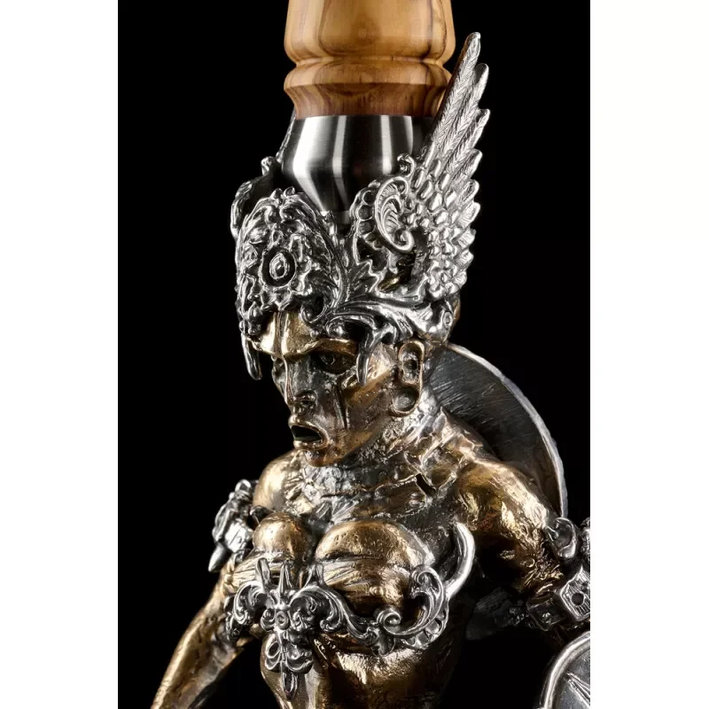 Maklaud Cold Golda Hookah Shisha Set High Quality 304 Stainless Steel Large Hookah with Glass Bottle Single Pipe view 6