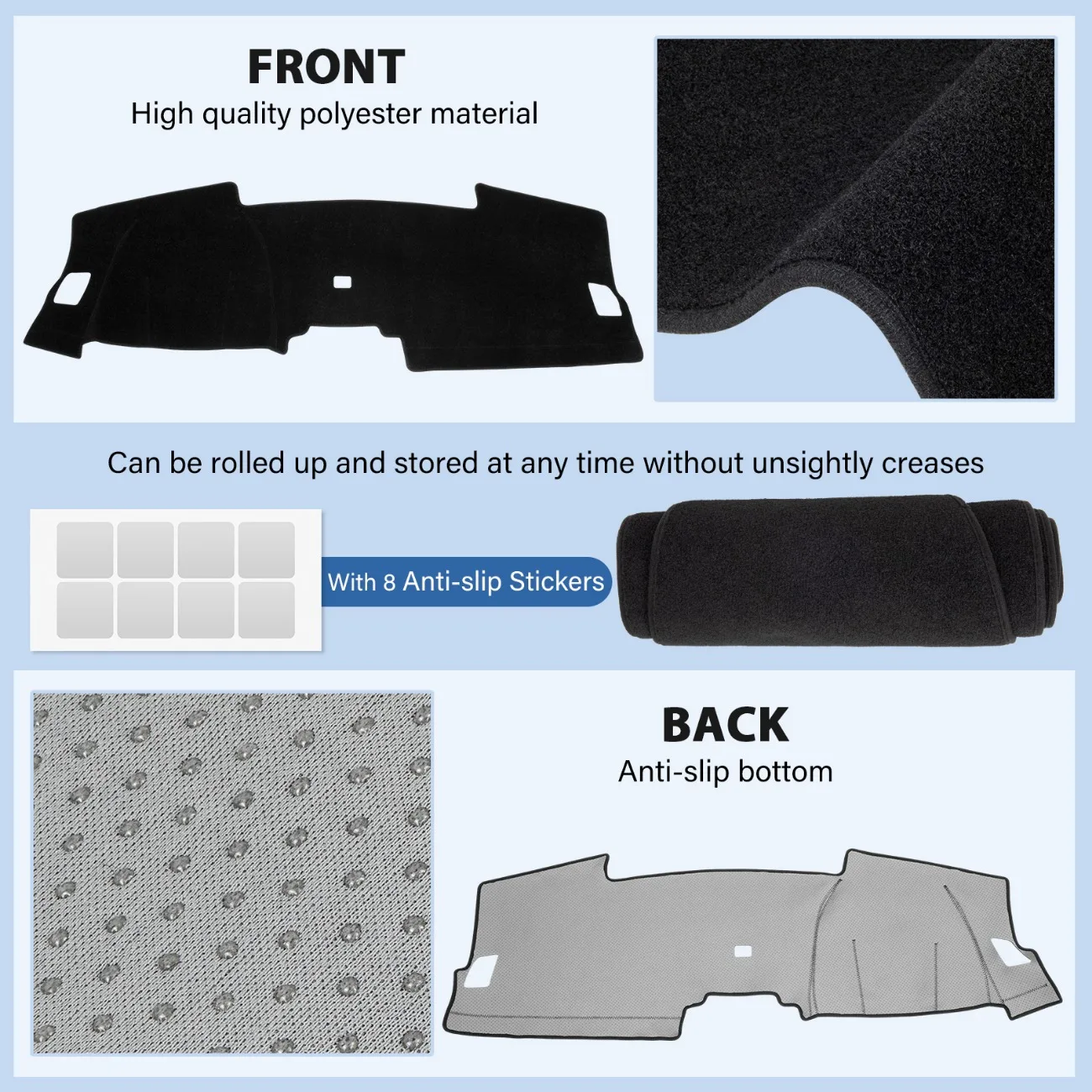 Dash Cover Dash Mat Dashboard Cover Mat for Honda CRV CR-V 2023-2026 Sunshade Glare Non-Slip Protector Interior Accessories