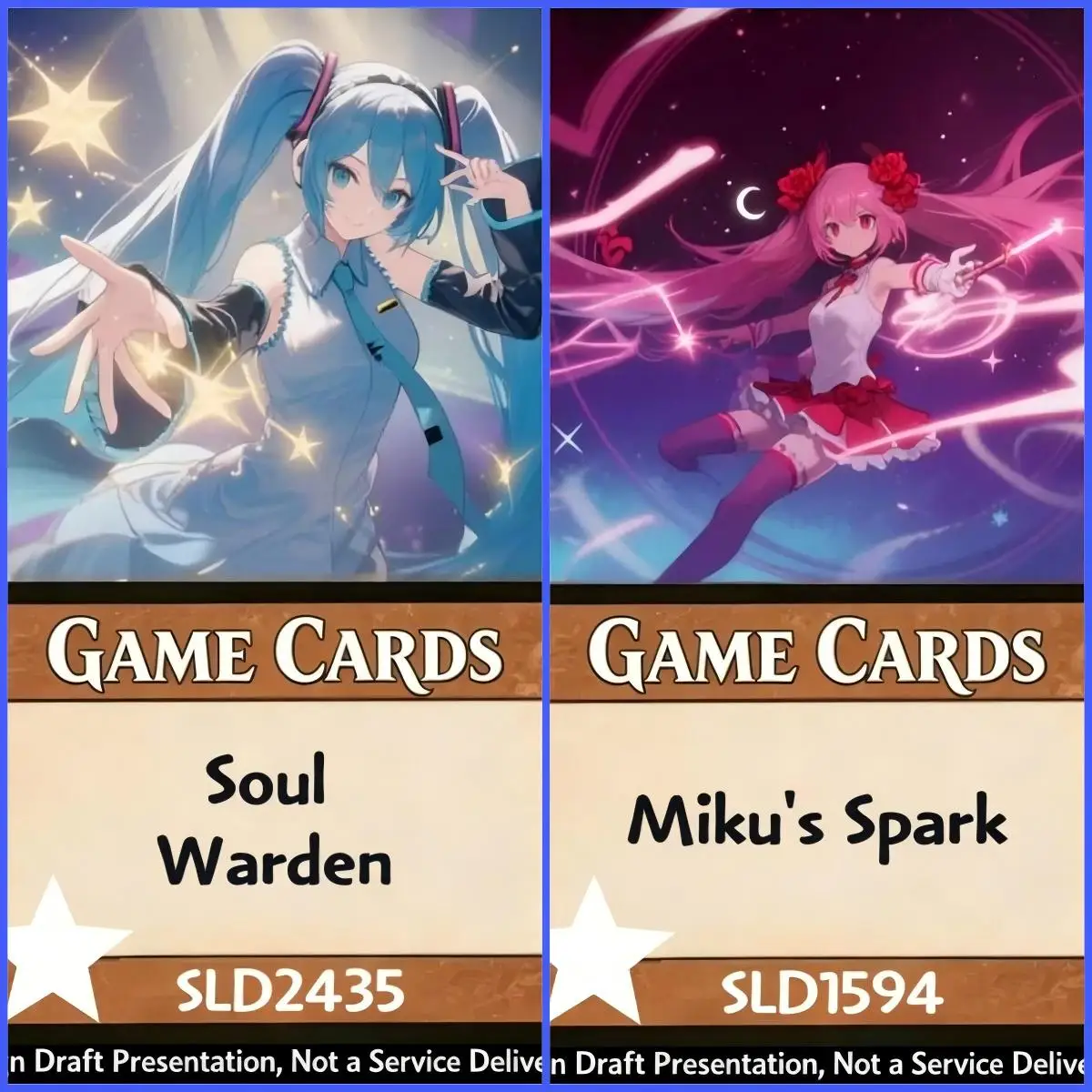 Selling NP Foil 50 part  SLD FRA Miku, the Complete PerformerArchangel of Tunes Song of the Worldsoul...best quality proxy card