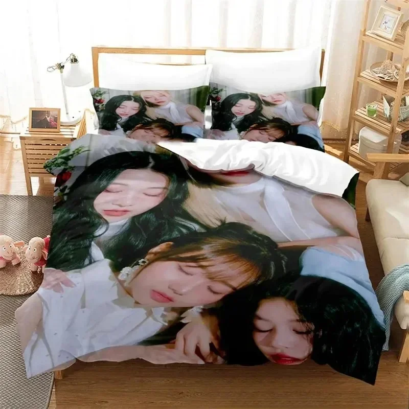 KPOP FIFTY Merch Cupid Album 3D NEW Duvet Cover Pillowcase Bedding Set Adult Boy Bedroom Decoration Children Single Double Large