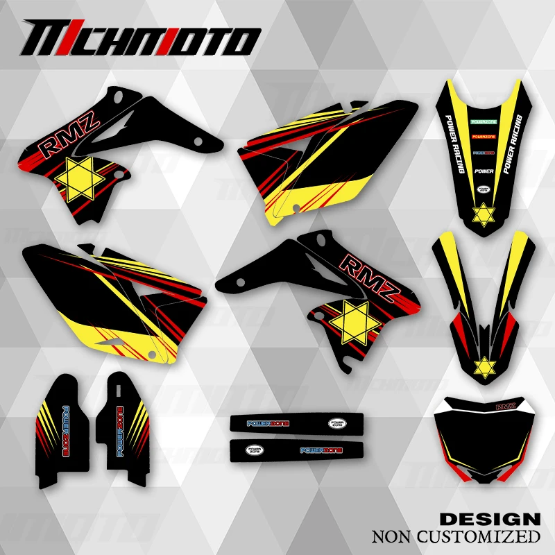 

MCHMFG New Style Graphics Decals Stickers Kits For SUZUKI 2010 2011 2012 2013 2014 2015 2016 2017 2018 RMZ250
