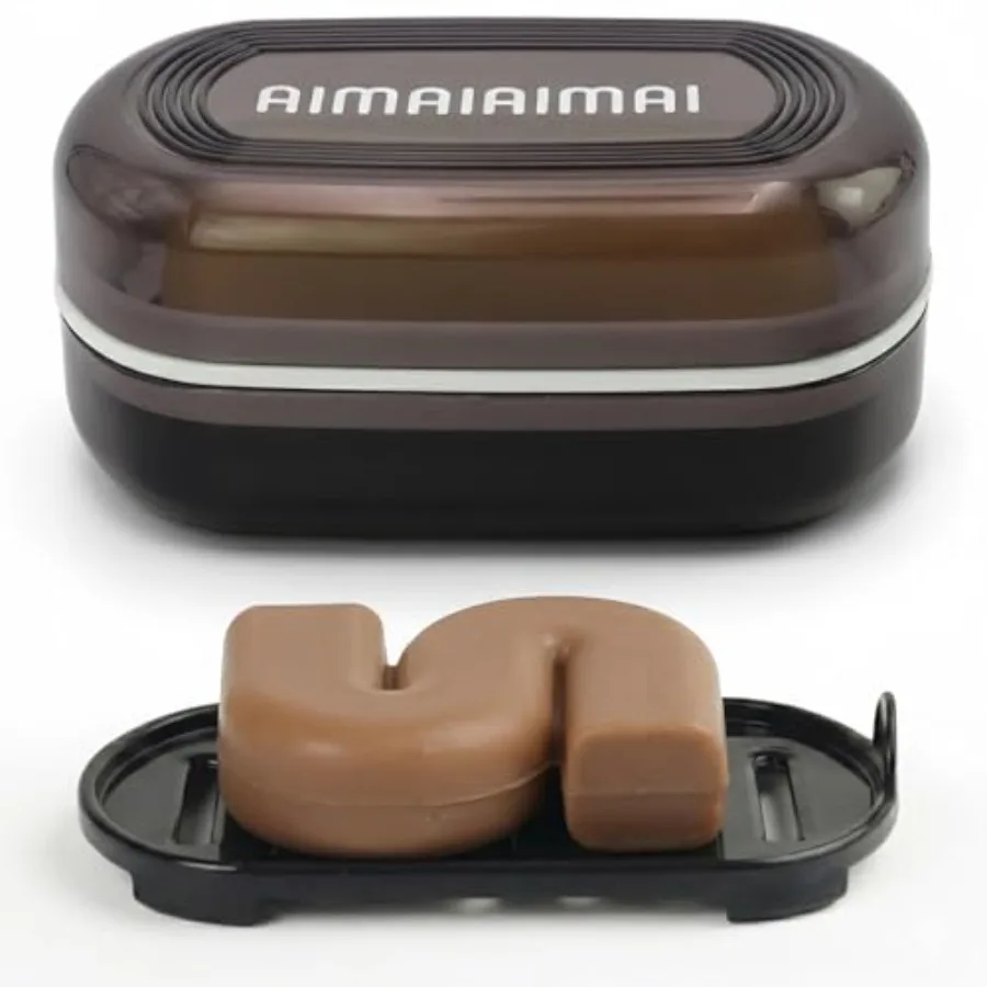 

Travel Soap Container, Leakproof Soap Box, Travel Soap Holder with Removable Draining Layer, Portable Soap Case for Traveling,