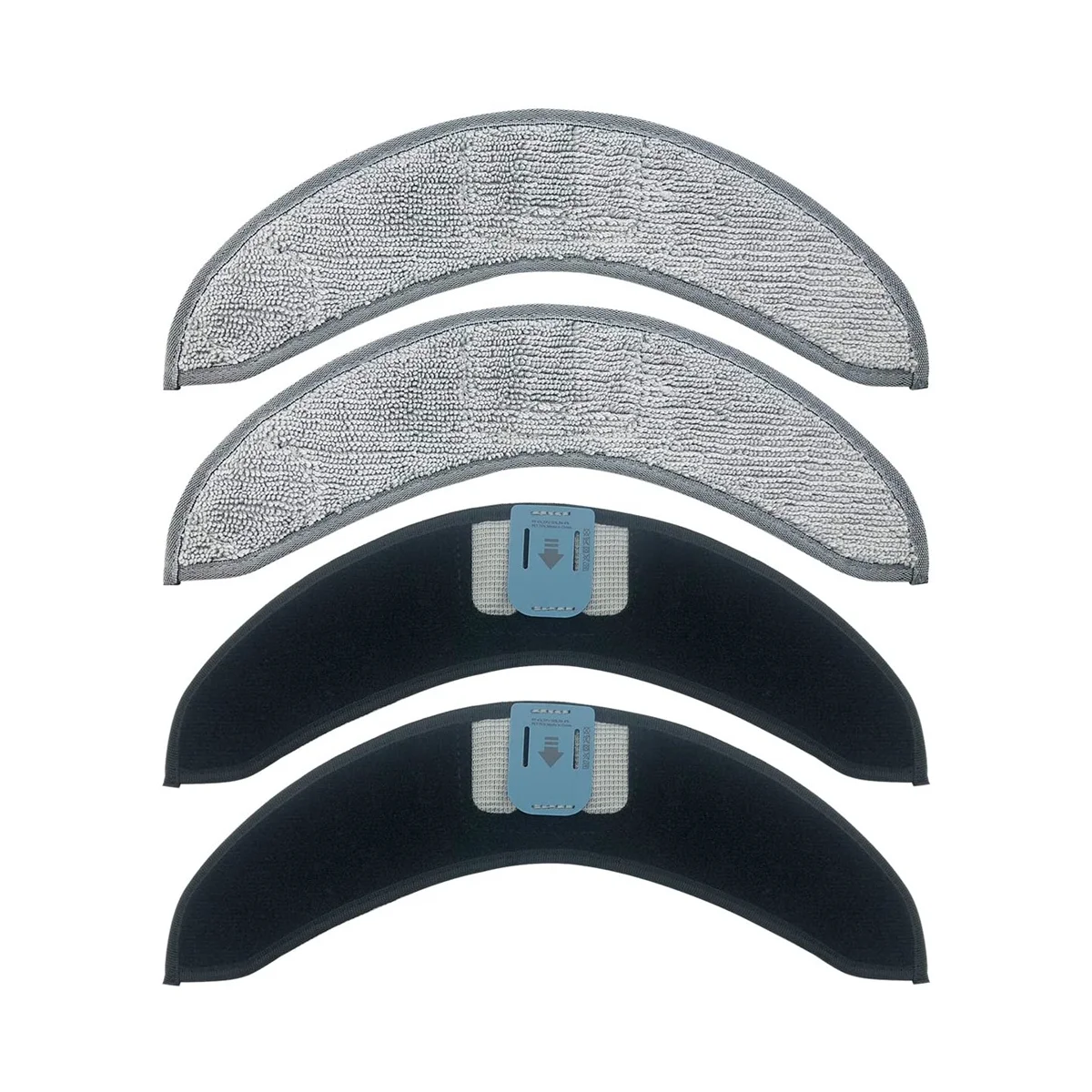 4 panni di ricambio per mop per Combo J7+ Robot aspirapolvere in microfibra lavabile e riutilizzabile