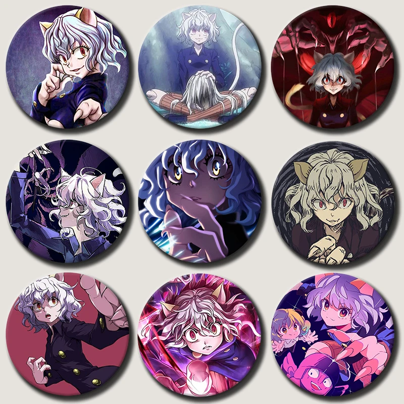 

Anime Character Neferpitou Soft Button Pin Cartoon Role Neferpitou Brooch Creative Badge for Backpack Clothes Decoration Gift