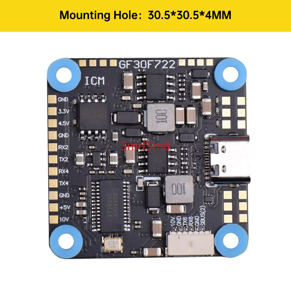 GF30F722-ICM FPV F7 flight control Dual BEC 5V 10V OSD HD 3-8S input 30X30mm for FPV Freestyle HD Drones DIY Parts