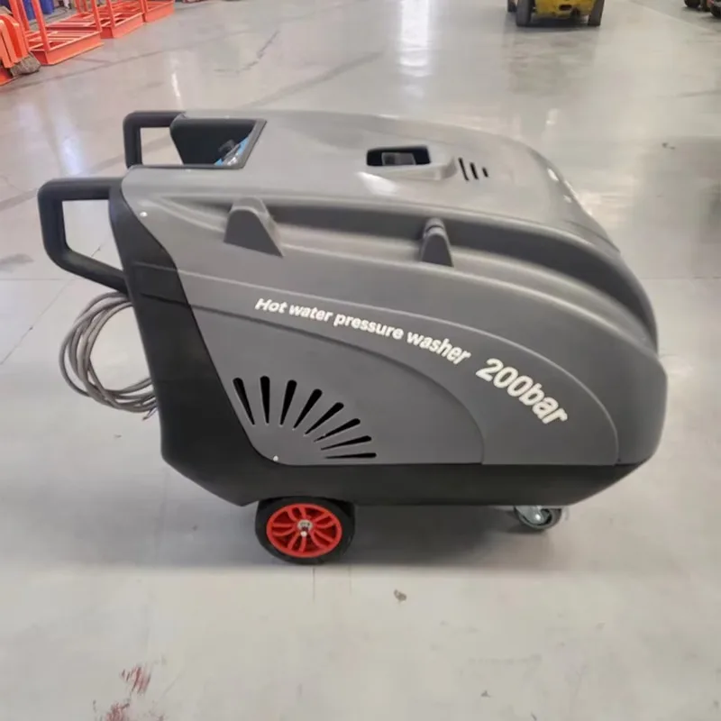 High Pressure 7.3KW Diesel-powered 15L/min Hot Water Cleaning Machine 2900psi 200bar Heavy-duty Pressure Washer for Oil Stain