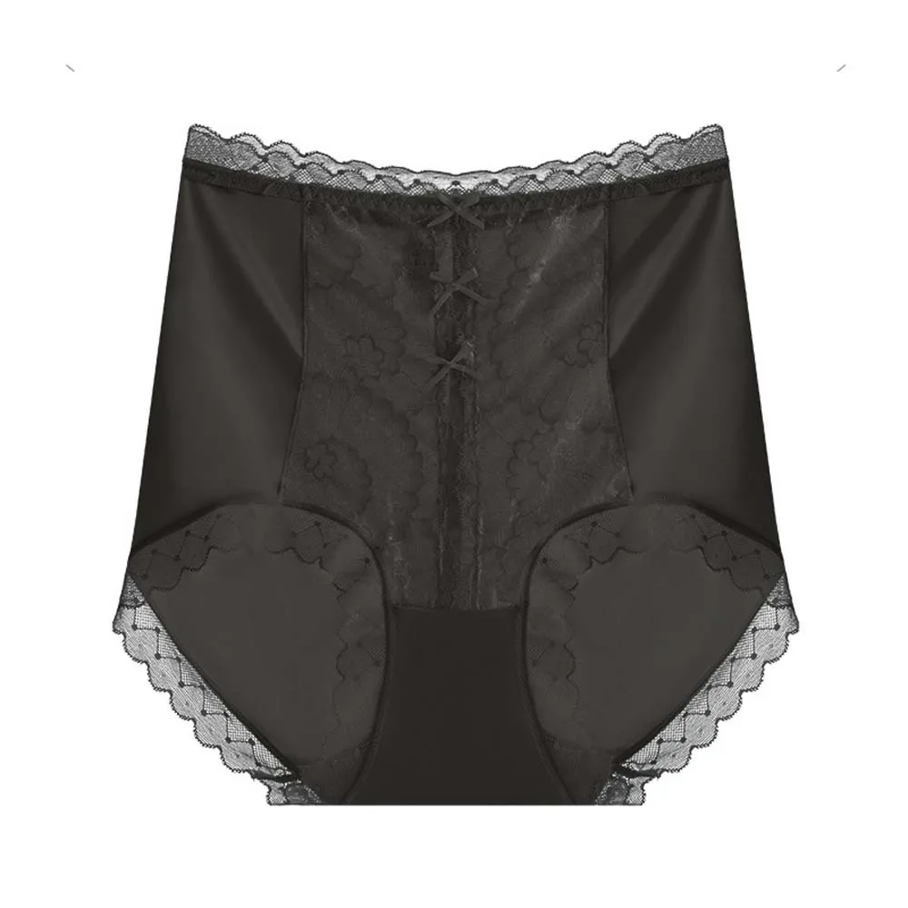 

Послеродовой формирователь тела с высокой талией, бесшовные трусы из ледяного шелка с бантом, кружевные трусы с подтяжкой живота, послеродовые трусы