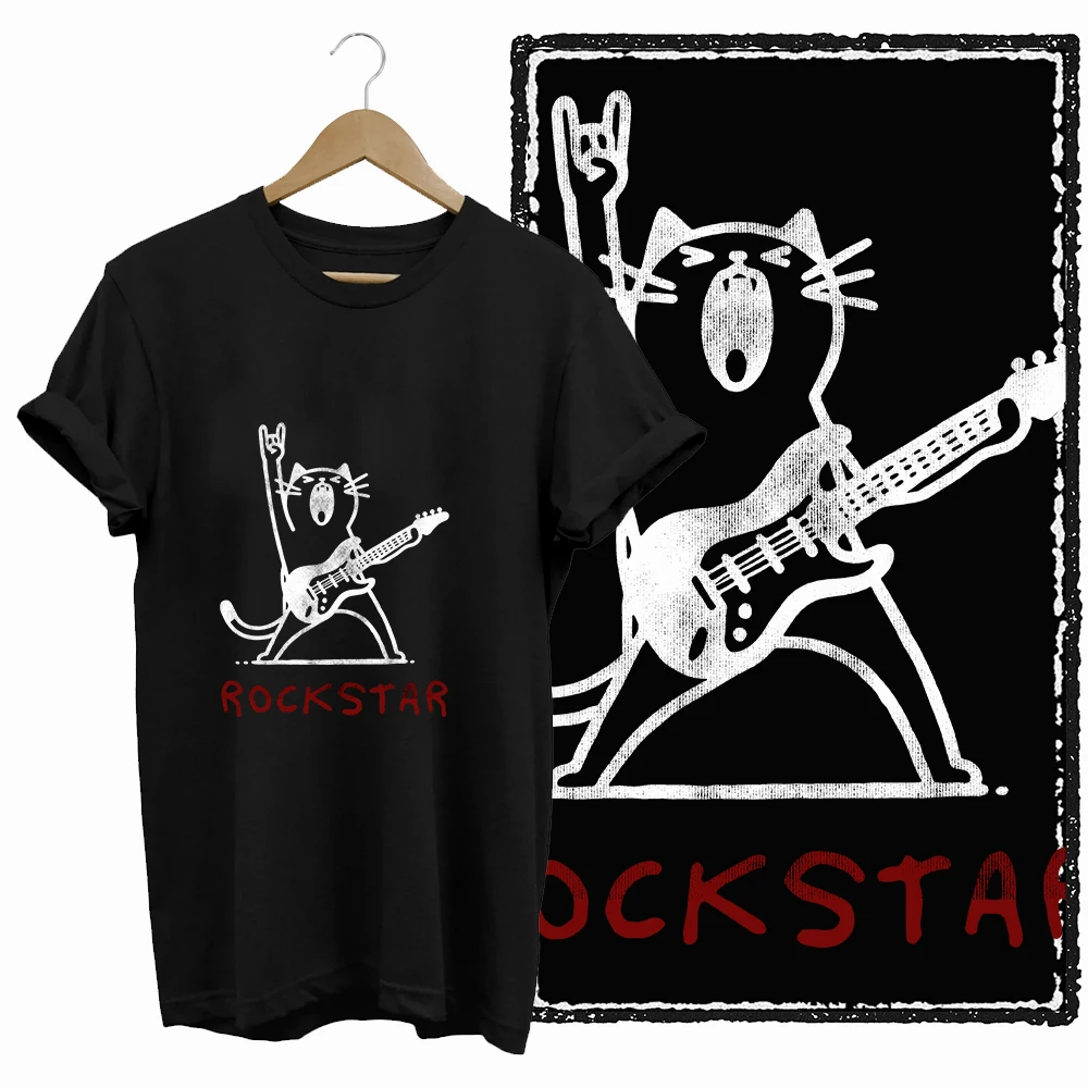 COOLMIND 100% cotton BLACK Short seleve cat print exclusive graphic women T shirt big size loose cotton cat lover women tshirt