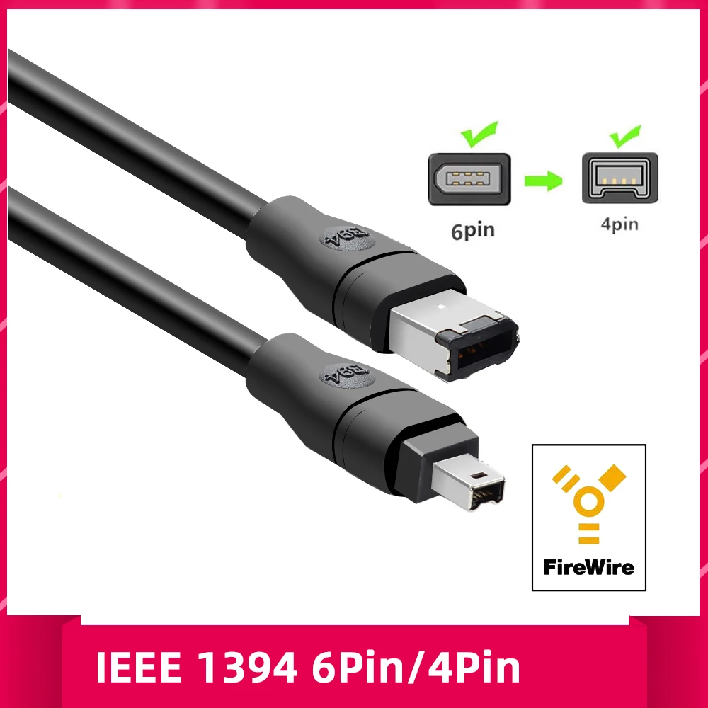 Firewire Premium Cable 800 IEEE 1394 9Pin to 9Pin 9Pin to 4Pin 6Pin to 6Pin Male to Male Line for PC DV iLink Video Capture Card