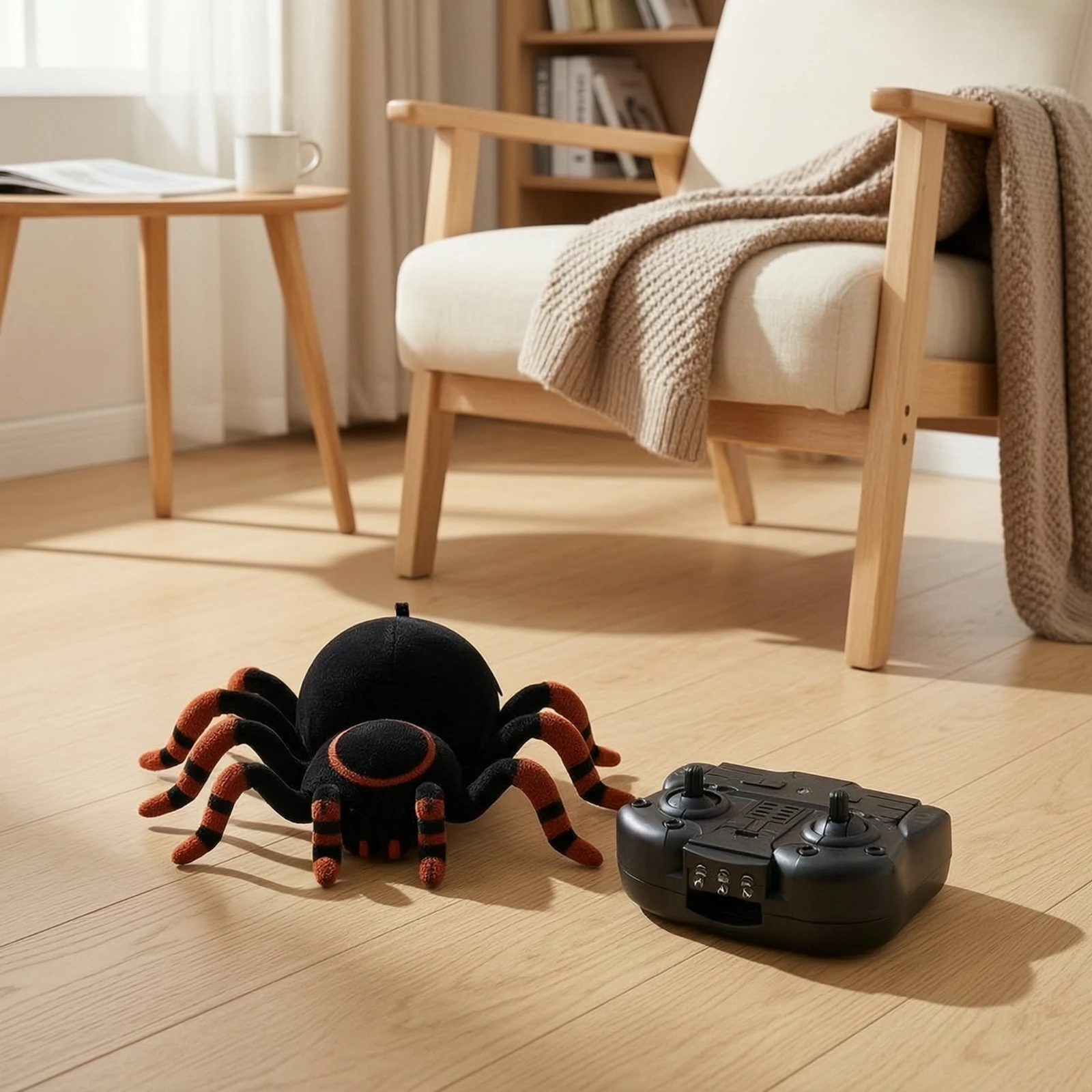 Wireless Control Arachnid Spooky Rc Arachnid Realistic Lifelike for Pranksters, Pranks, Desk Play