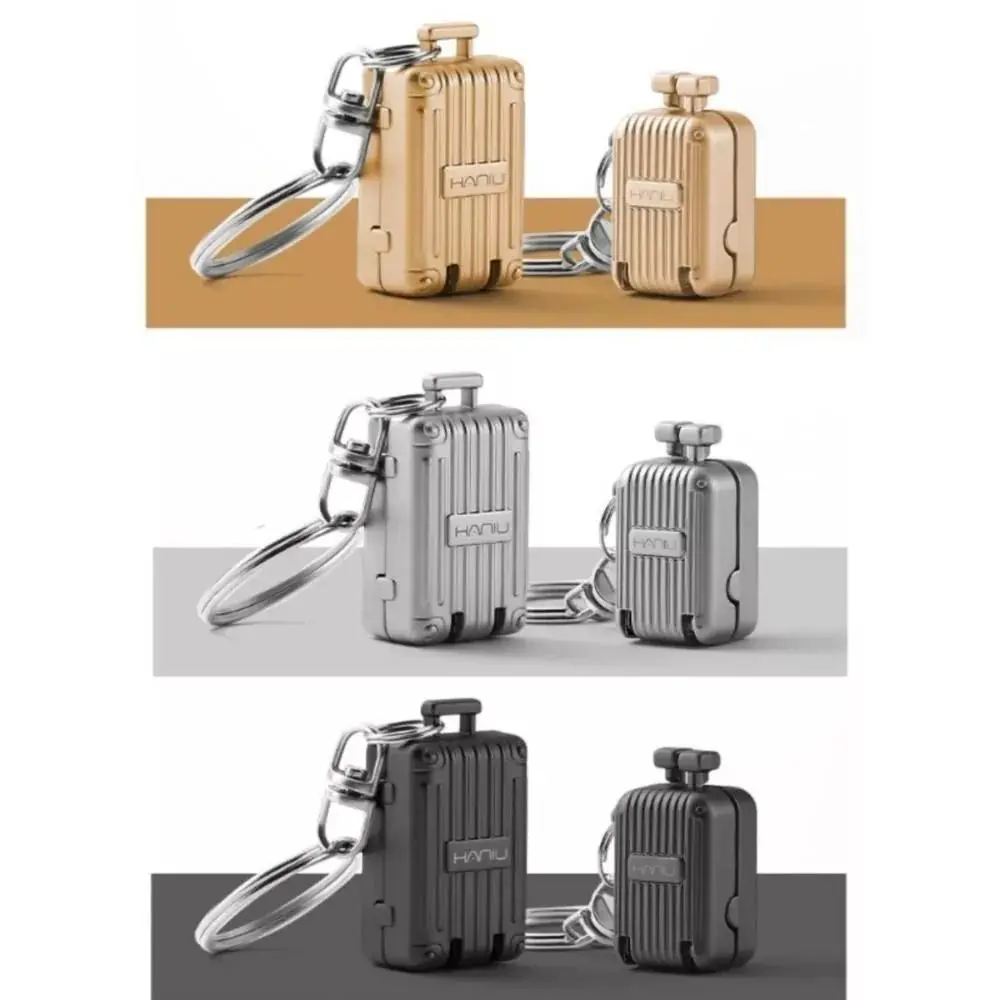 Nuevo cortaúñas de acero inoxidable, Mini cortaúñas plegable de Metal, recortador de uñas, llavero creativo con compartimento para equipaje