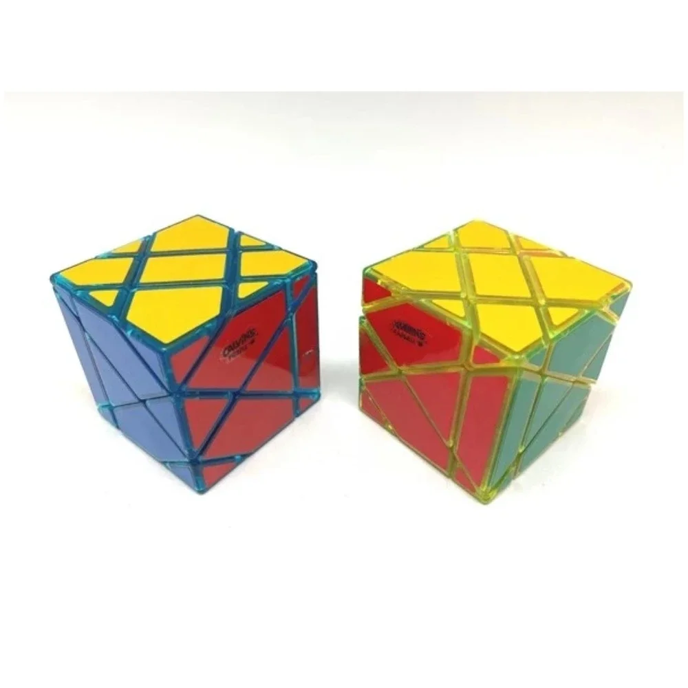 Super Fisher 3x3x3 Cube Calvin's Puzzle Ice Green Ice Blue 6-color Stickers Strange-shape Magic Cube Children's Educational Toy