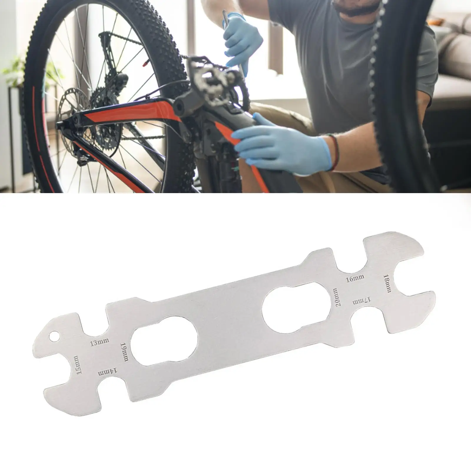 Llave de cubo de bicicleta de 13/14/15/16/17/18/19/20 Mm, llave cónica para