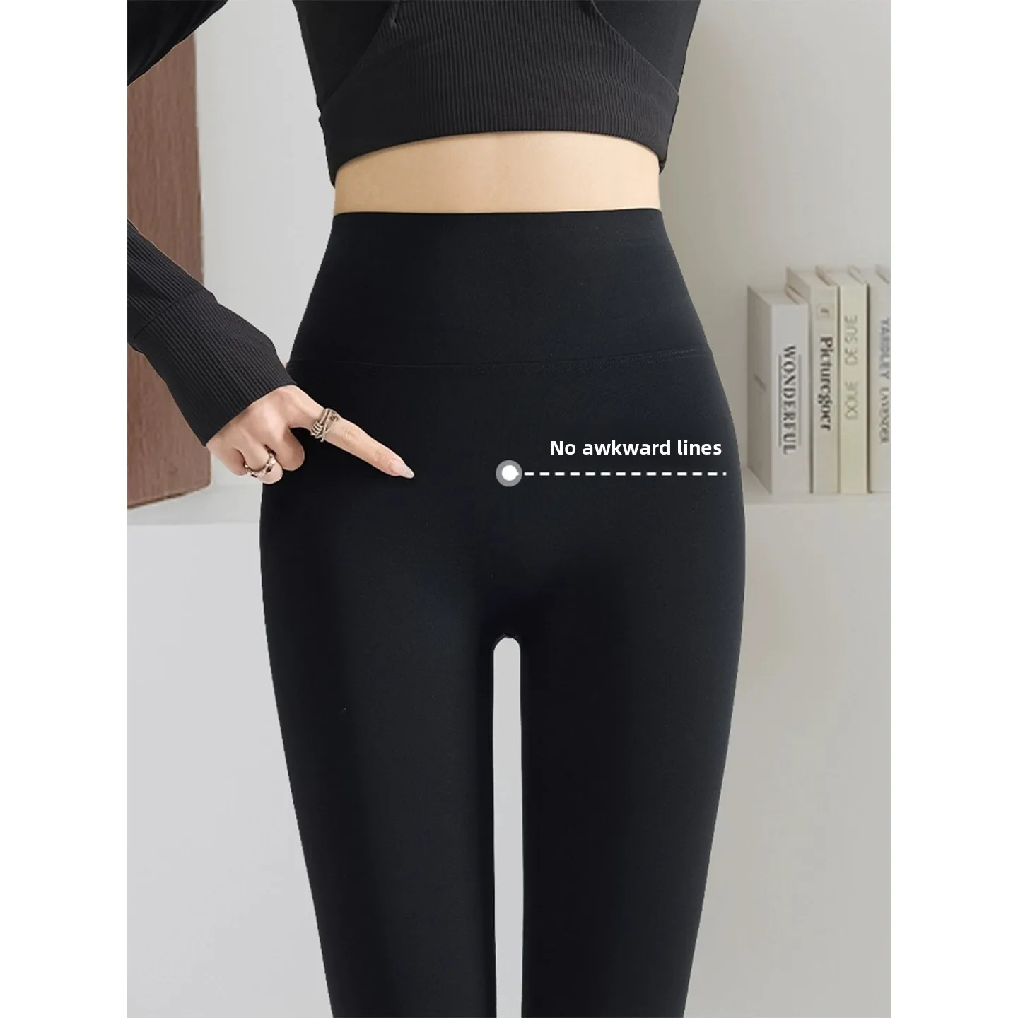 하이웨이스트 요가 팬츠 여성용 피트니스 타이트 보팅 아크 스킨 팬츠 가을 의상 하이웨이스트 롱 트라우저 캐주얼