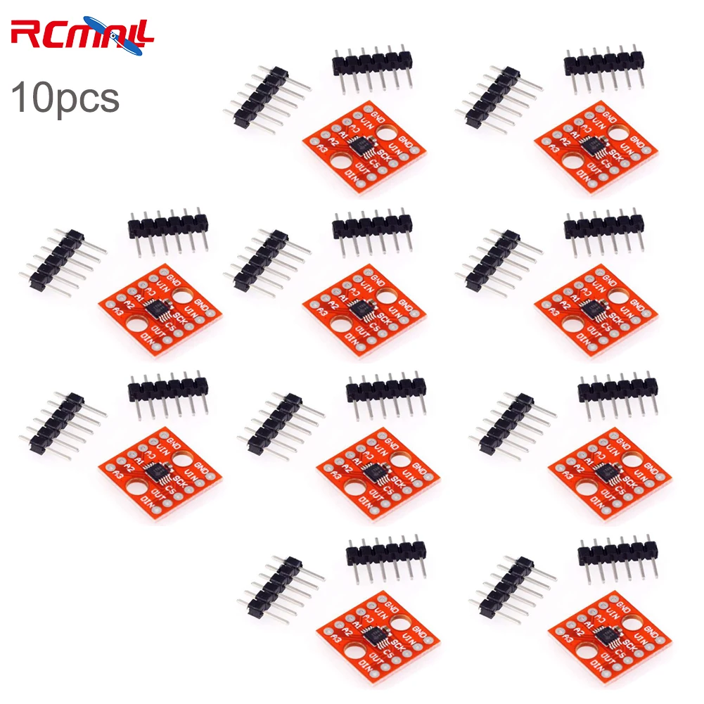 RCmall 10PCS ADS1118 16-bit Analog-to-Digital Converter ADC SPI Communication Module Development Board