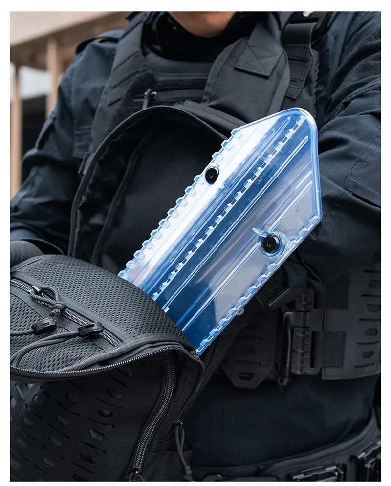 Anti-riot Shield With Storage Bag Self Defense Gadgets Strong Durable Personal Security Protection Equipment For CS COS Training