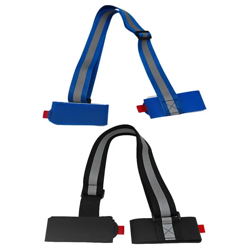 Alça de suporte de esqui e pólo, alças de ombro ajustáveis, puxar trenó, velocidade de arrasto, acessórios de esqui, ferramentas de acampamento ao ar livre