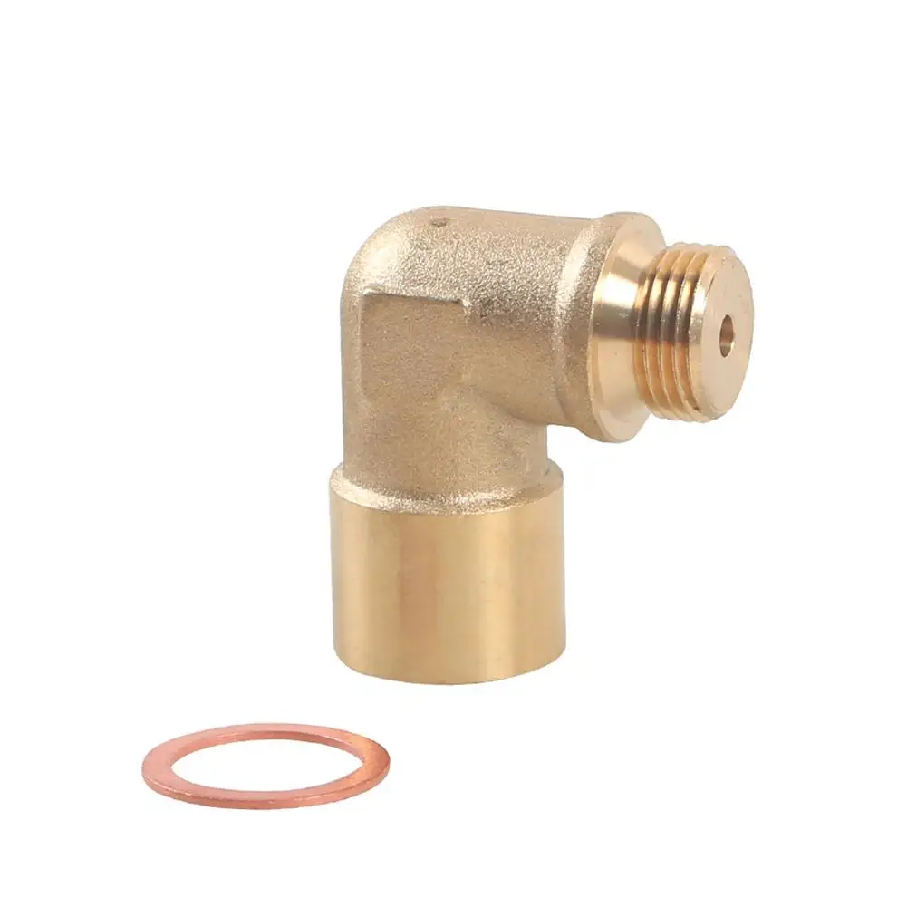 M18 x 1.5 02 Bung Extension O2 Oxygen Sensor Angled Extender Spacer 90 Degree