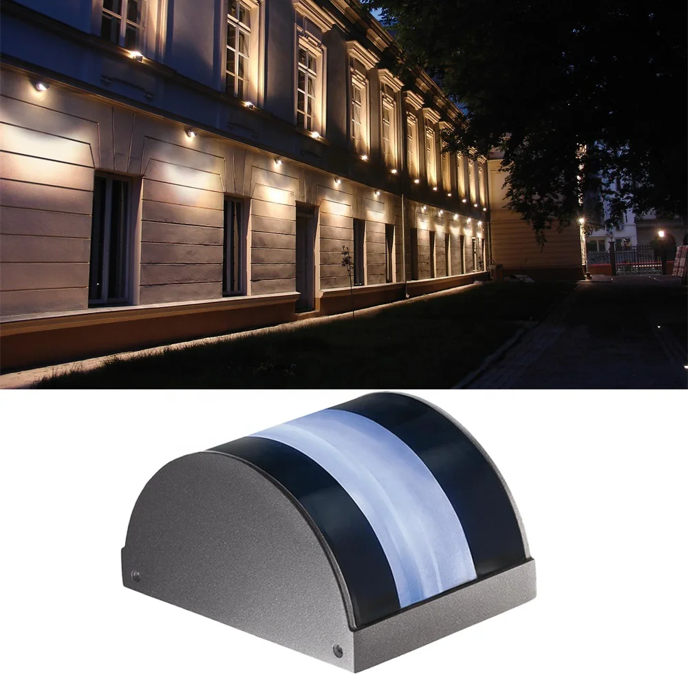 

10W Window Sill Arch Aluminum Half Circle LED Wall Light DC24V IP65 Waterproof Outdoor Garden Landscape Sconce Cube Wall Lamp
