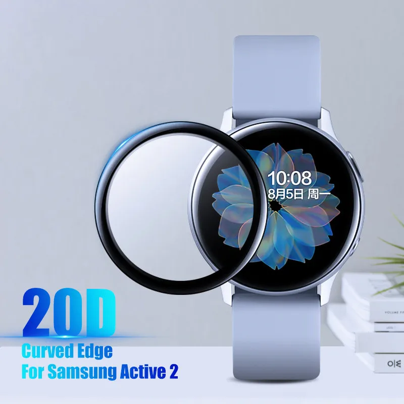 20D Smart Watch Protective Film Cover Ultra-thin Scratch Proof Soft Screen Protector For Samsung Galaxy Watch Active 2 40mm 44mm