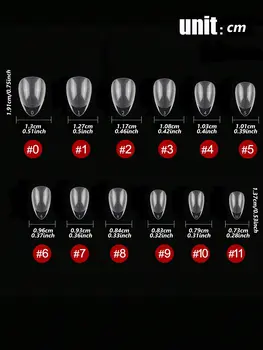 120 ks XXS super krátké mandlové celoplošné tvarované měkké gelové tipy na nehty, presovací kapsle, americký gel X umělé falešné nehty 10 nejlepší prodej Americké kapsle - №10