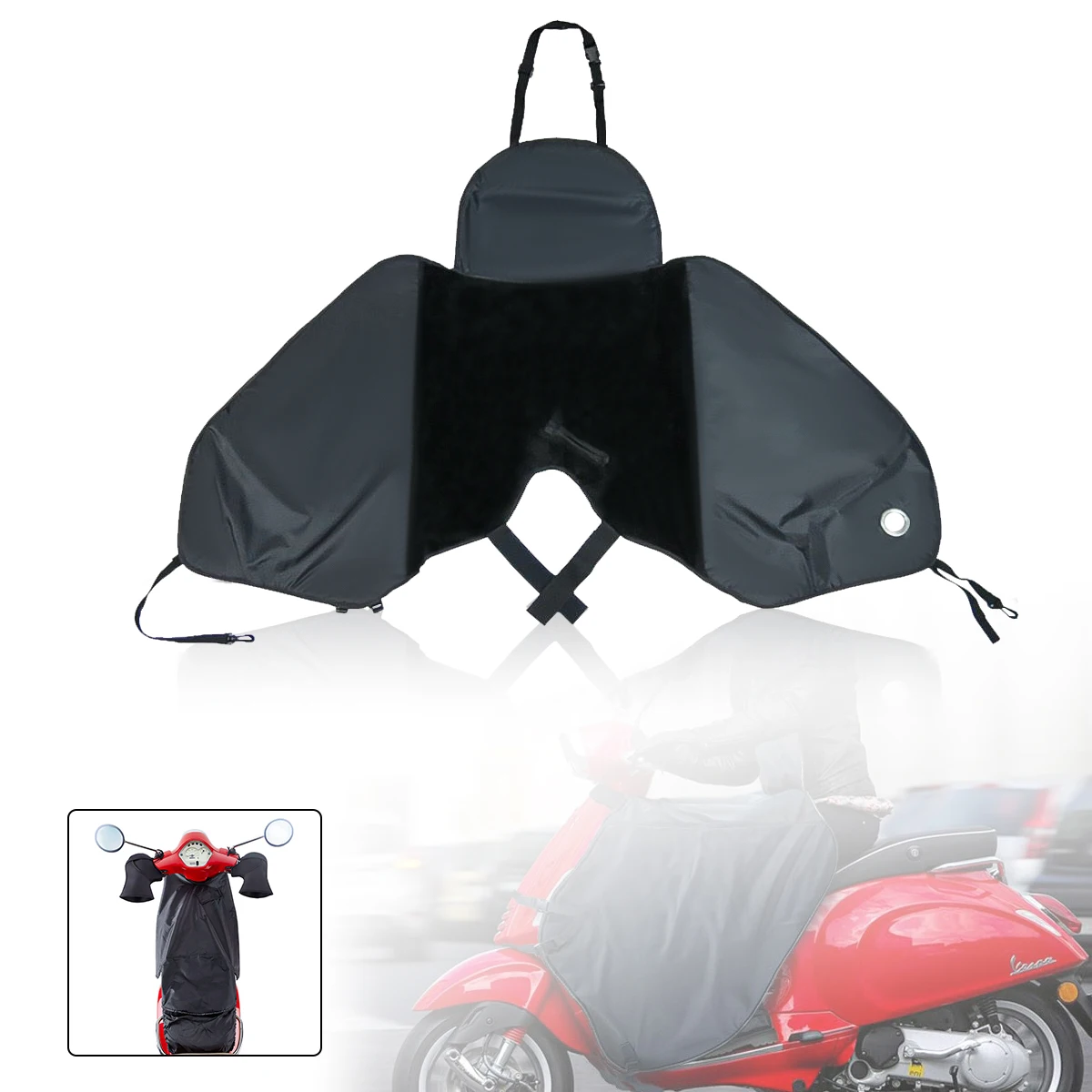 Joelho mais quente protetor perna capa para scooters motocicleta inverno colcha à prova de vento repelente água para honda para vespa