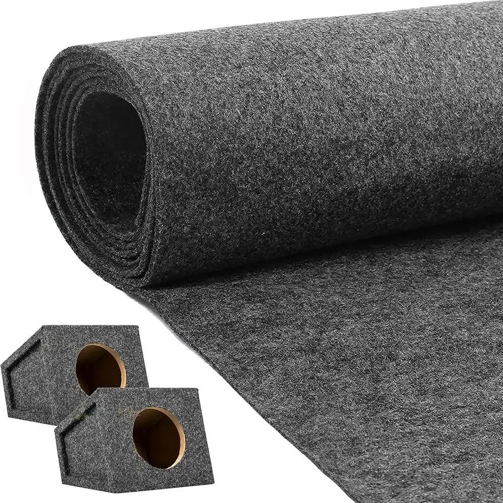 Automotive Interior Black Grey Speaker Box Carpet Length 1/2M Felt Fabric Speaker Mesh Cloth Width 0.5M Marine Floor