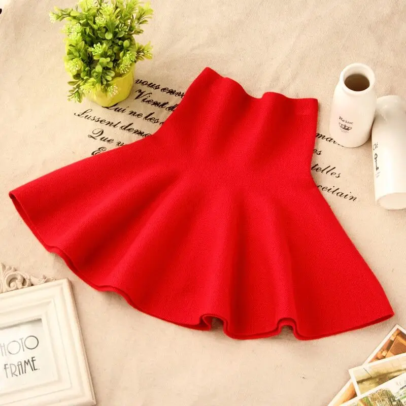 2021 Autumn Winter Skirts For Girls Fashion School Girls Pleated Skirts Kids plaid Clothes Baby Child High Waist Tutu Skirts