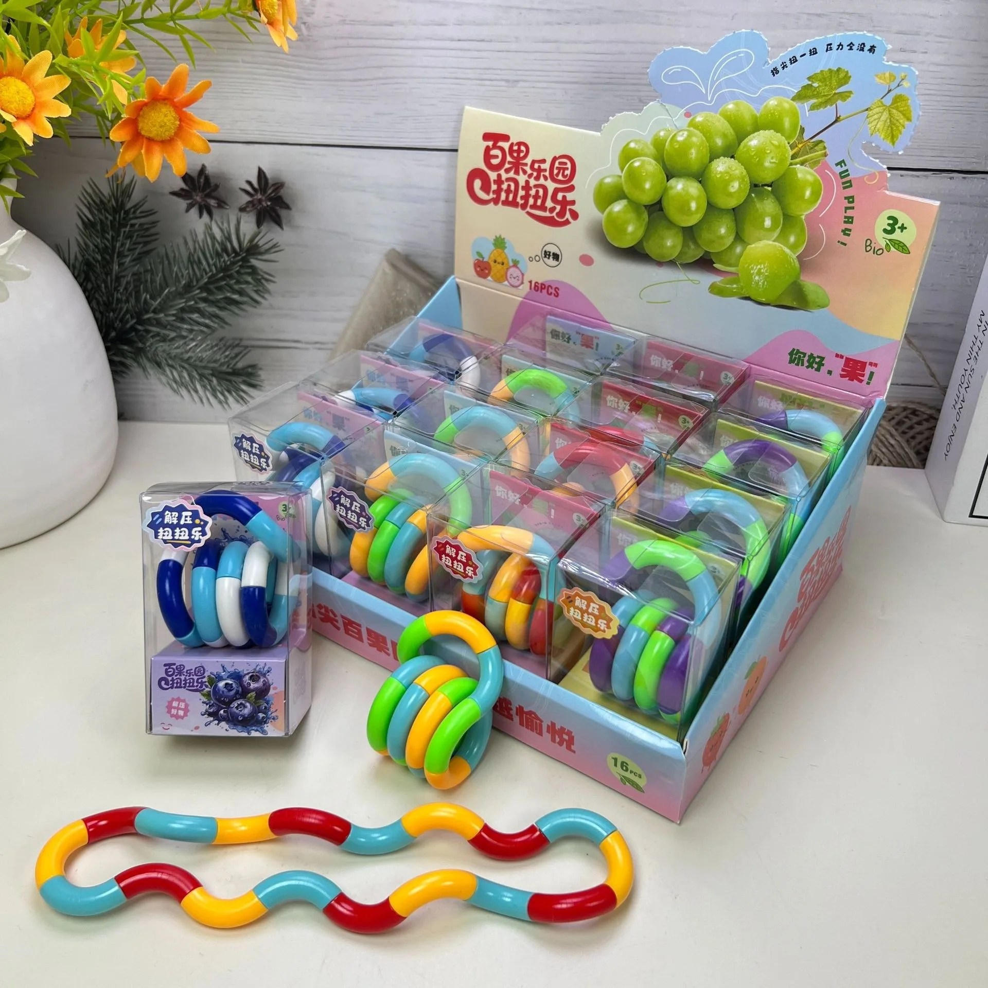 Twist Decompression Vent Toy Cute Creative Explosions Fresh Fruit Gifts Multi-color Variables Winding Stress Relief Toy