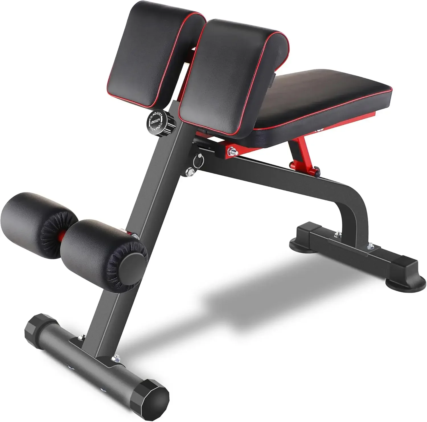 Compact Adjustable Weight Bench for Full Body Strength Training, Ab/Back Hyper Roman Chair, Adjustable Ab Sit up Benc