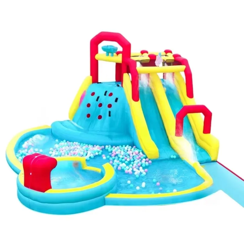 Parque infantil para niños y adultos, gran oferta, castillo hinchable con piscina