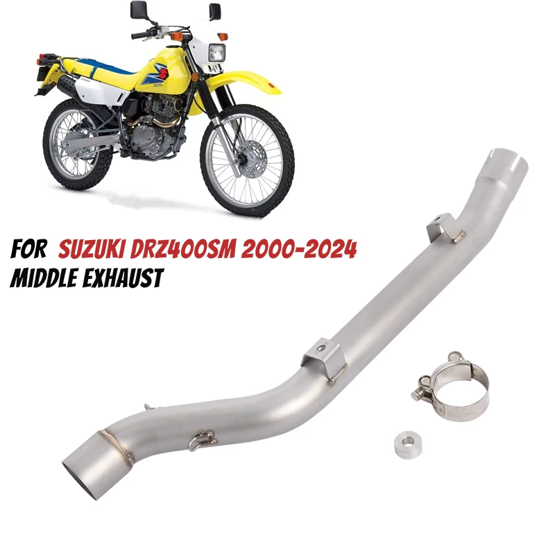 

Motorcycle Exhaust Escape For SUZUKI DR-Z400 DRZ400 DRZ DR Z 400 Z400 SM S 2000 - 2022 Modified Muffler 51mm Middle Link Pipe
