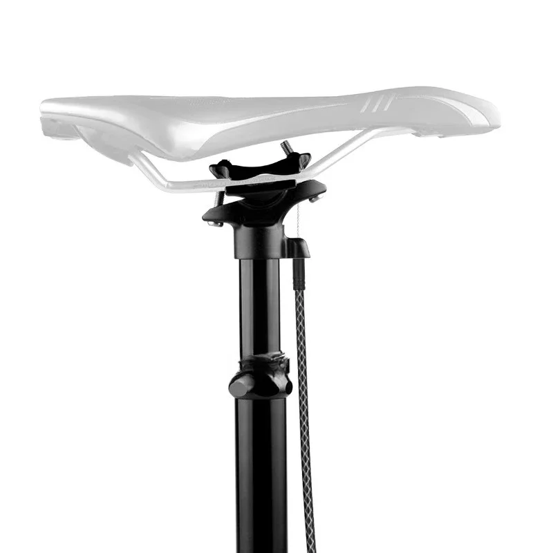 Air pressure lift seat tube wire control, telescopic seat tube bicycle, aluminum alloy seat rod