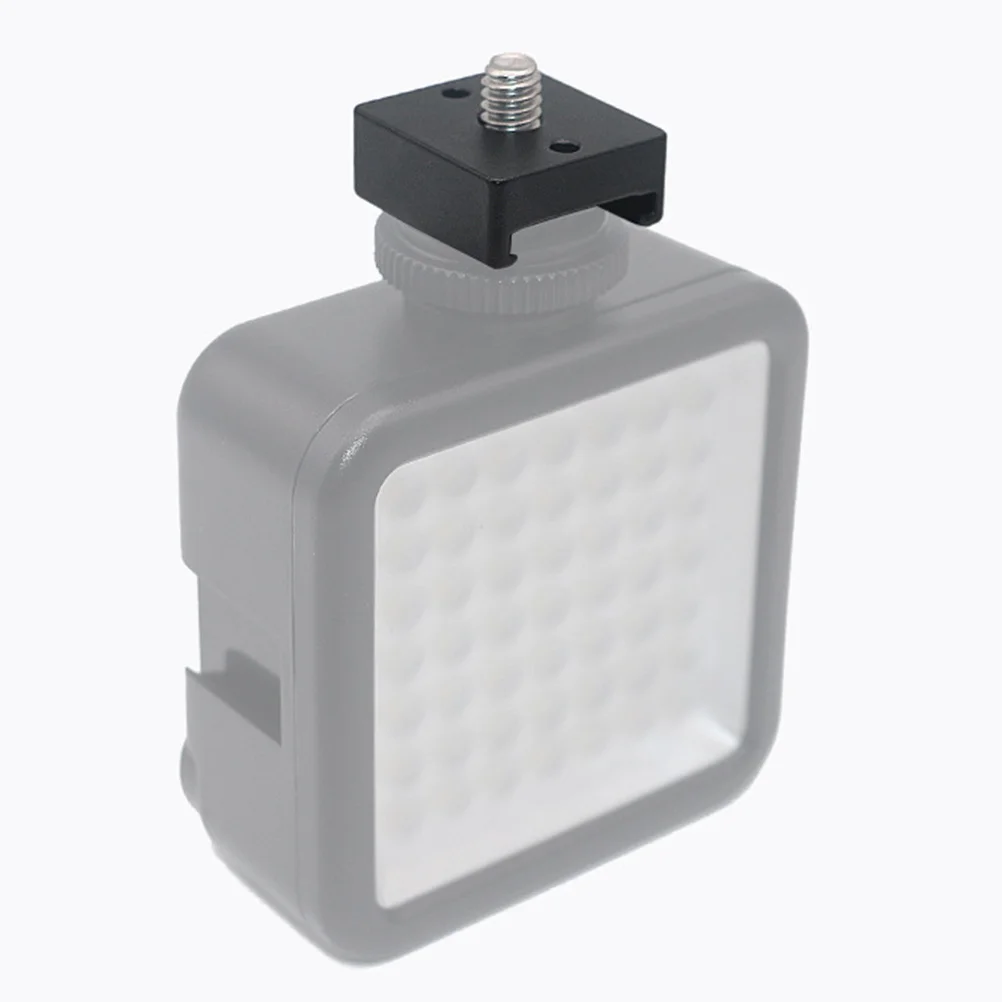 

2 set Aluminum Alloy Quick Release Cold Flash Adapter 1/4" Screw Mount For Camera Cold Shoe Bracket Hot Shoe Adapter