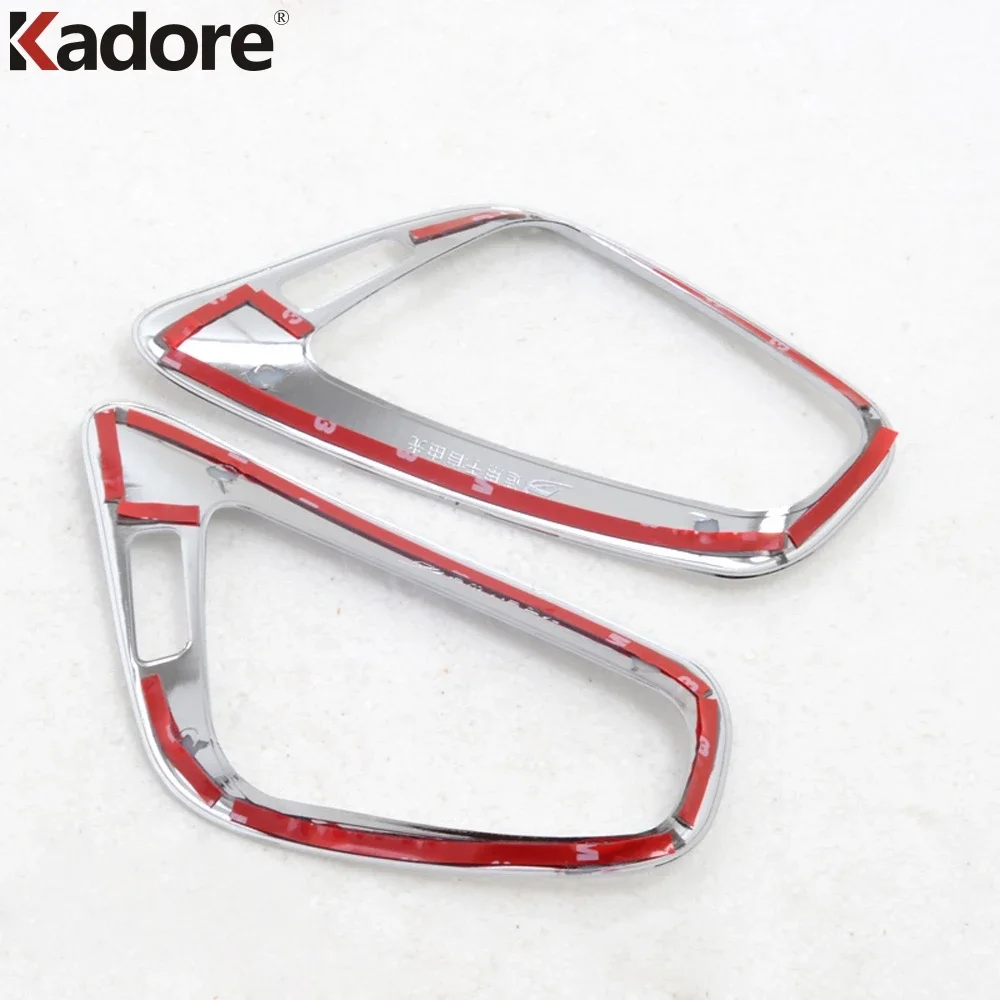 ل جيب شيروكي 2014 2015 2016 2017 كروم الجبهة مركز تكييف الهواء تنفيس غطاء الكسوة ملصق سيارة الملحقات الداخلية