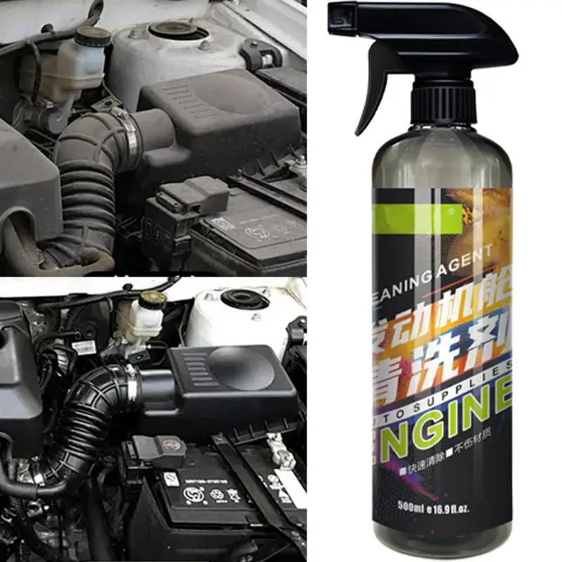 

Car Engine Compartment Cleaner 16.9 Oz Engine Cleaning Agent Car Engine Oil Removal For Carbon Deposit No Water Washing Required