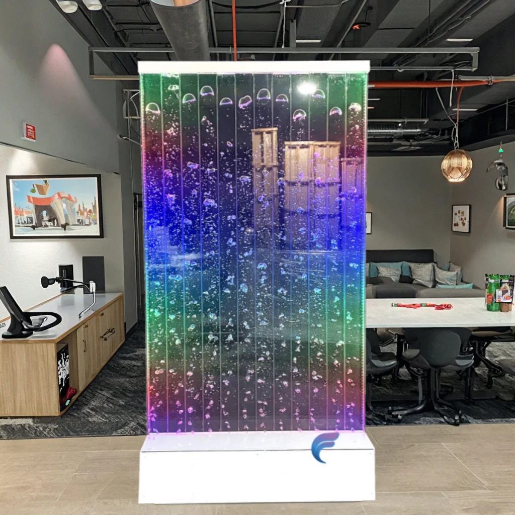 

Customization.Custom Interior Decorative Acrylic Partition Wall Panel Dancing Led Water Bubble Wall