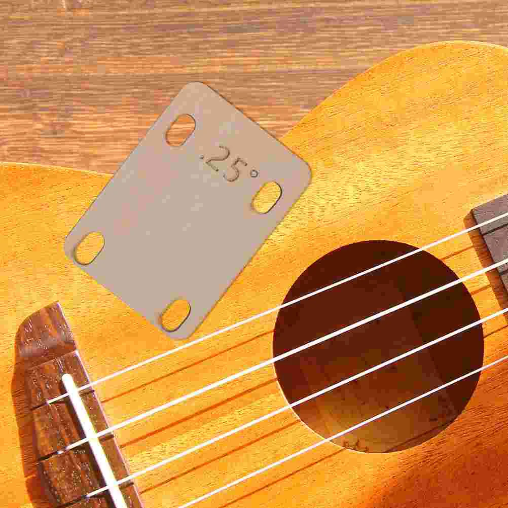 3Pcs Guitar Spacers Neck Shim Thin Repair Accessories Shims Wooden Electric Bass Guitar Neck Pad Neck Bottom Adjustment Gasket